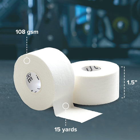 JJ CARE Athletic Tape Sports Tape, Easy Tear Athlete Tape, No Residue Athletic Trainer Tape, Gymnastics Tape for Ankles, Wrists, Elbows, and Knees